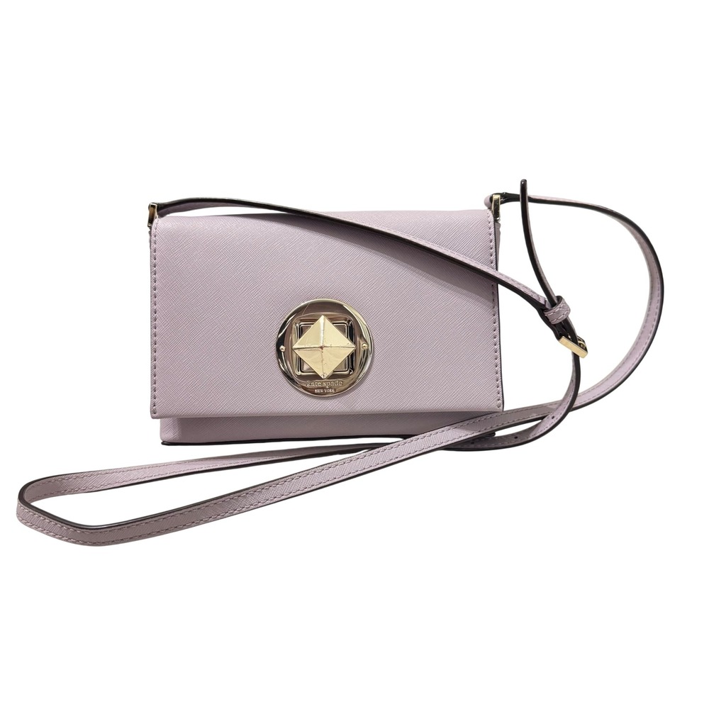 Kate Spade Newbury Lane Sally Crossbody Womens‎ OS Lavender Purple Good Leather